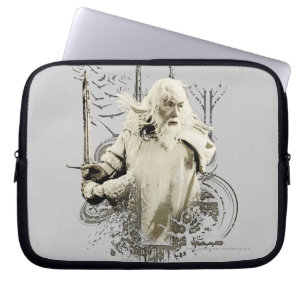 GANDALF™ with Sword Vector Collage Laptop Sleeve