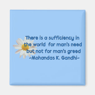 Gandhi Earth Quote Magnet