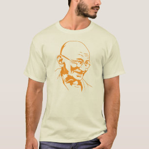gandhi india retro portrait stencil T-Shirt