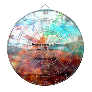 Gandhi Inspirational Quote about Love, Life & Hope Dartboard