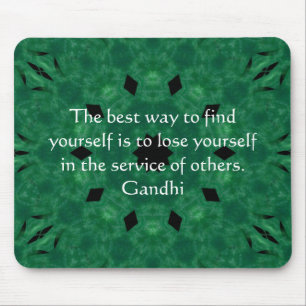 Gandhi Inspirational Quote About Self-Help Mouse Pad
