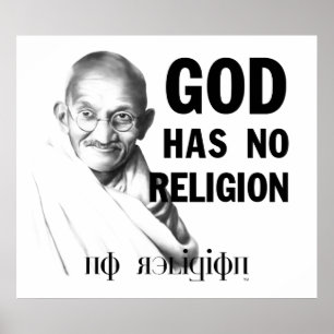 Gandhi on God Poster
