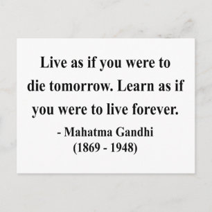 Gandhi Quote 4a Postcard