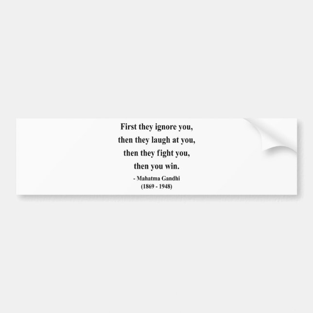 Gandhi Quote 5a Bumper Sticker (Front)