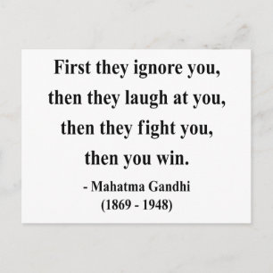 Gandhi Quote 5a Postcard