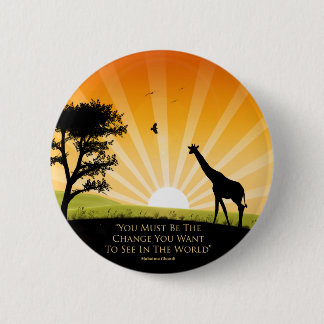Gandhi Quote 6 Cm Round Badge