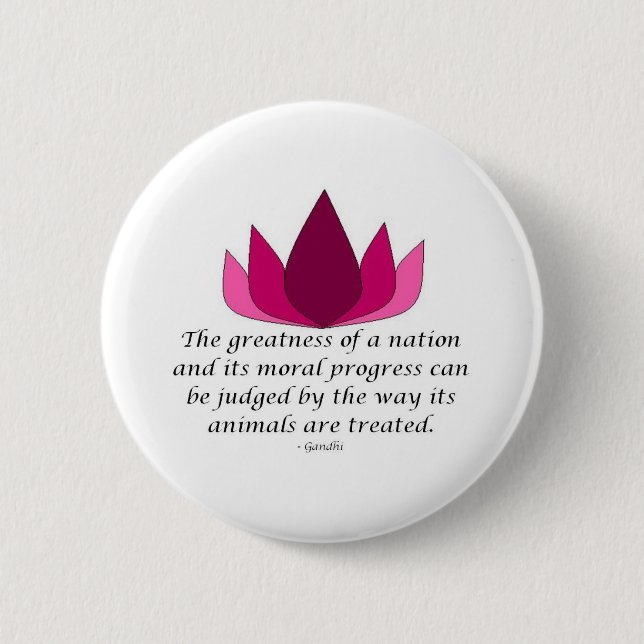 Gandhi Quote 6 Cm Round Badge (Front)