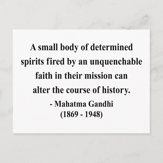 Gandhi Quote 6a Postcard (Front)