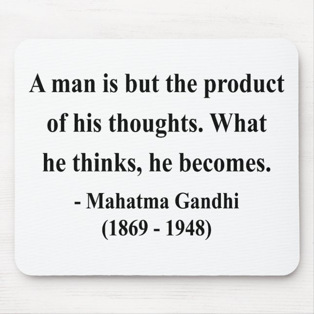 Gandhi Quote 8a Mouse Pad (Front)