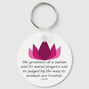 Gandhi Quote Key Ring