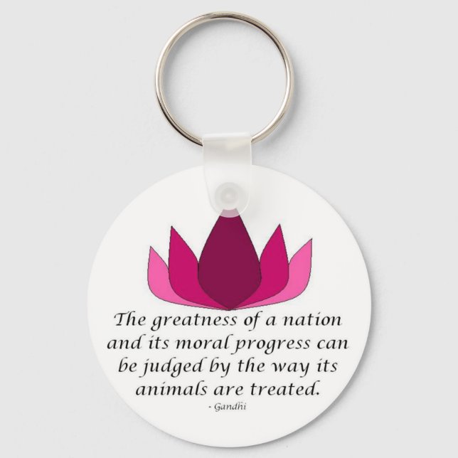 Gandhi Quote Key Ring (Front)