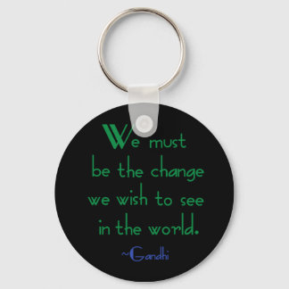 Gandhi Quote Keychain