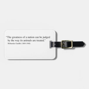 Gandhi Quote Luggage Tag
