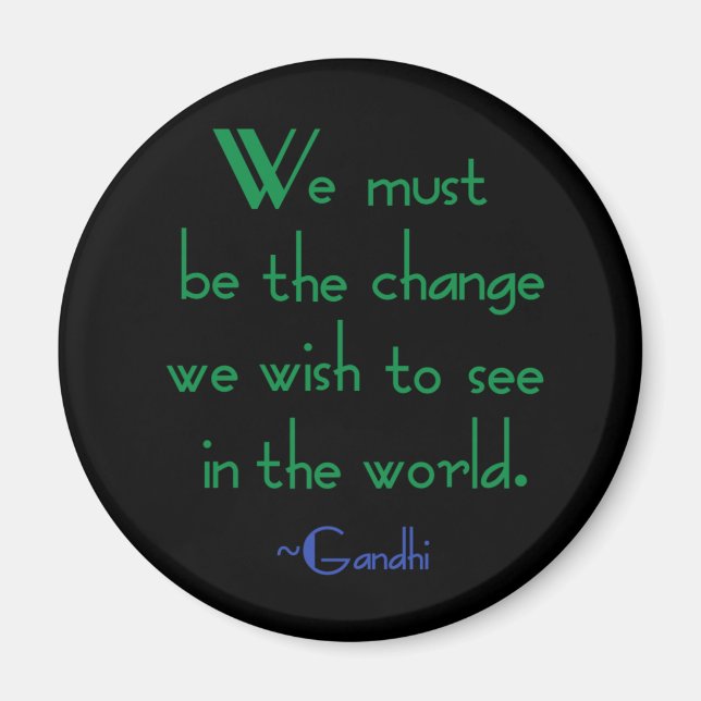 Gandhi Quote Magnet (Front)