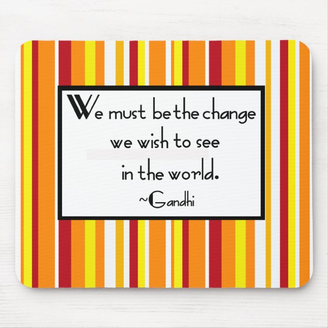 Gandhi Quote Mouse Mouse Pad (Front)
