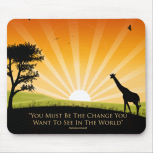 Gandhi Quote Mouse Pad