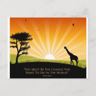 Gandhi Quote Postcard