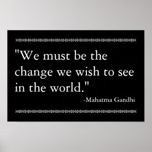 Gandhi Quote Poster
