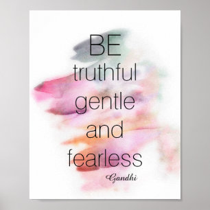 Gandhi quote poster watercolor paint abstract