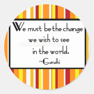 Gandhi Quote Stickers