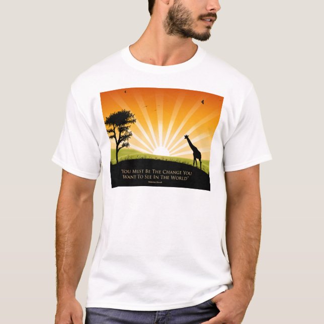 Gandhi Quote T-Shirt (Front)