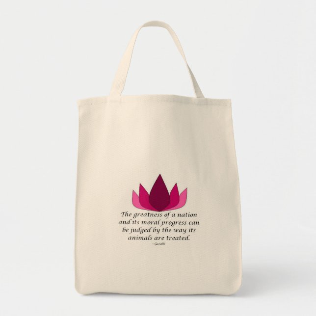 Gandhi Quote Tote Bag (Front)