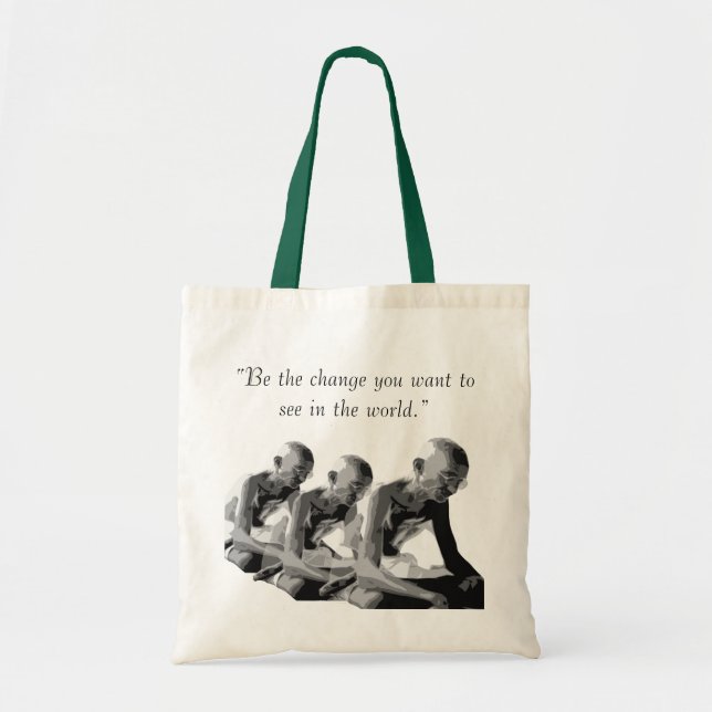 gandhi, tote bag (Front)