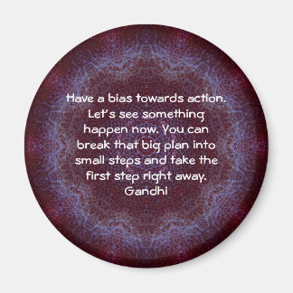 Gandhi Wisdom Quotation Saying about Action Magnet