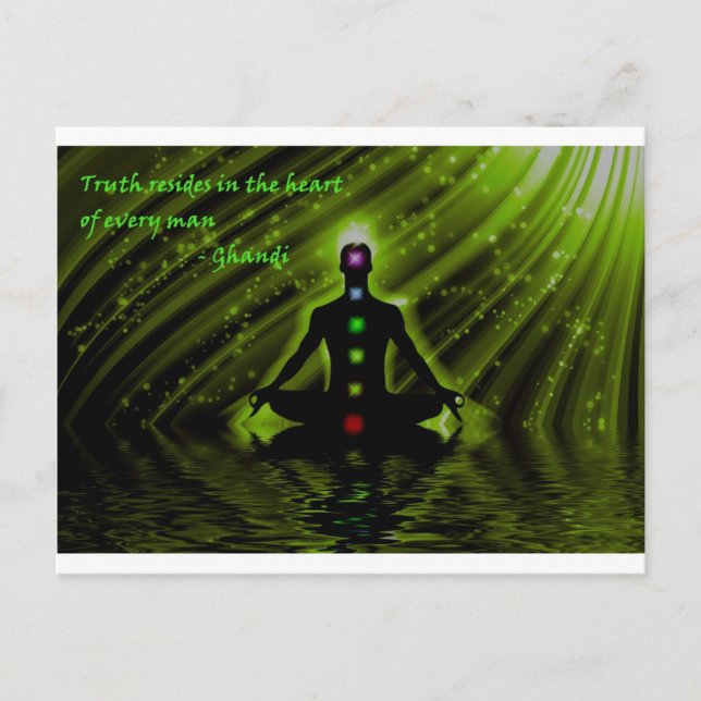 Gandhi's Wisdom Postcard (Front)