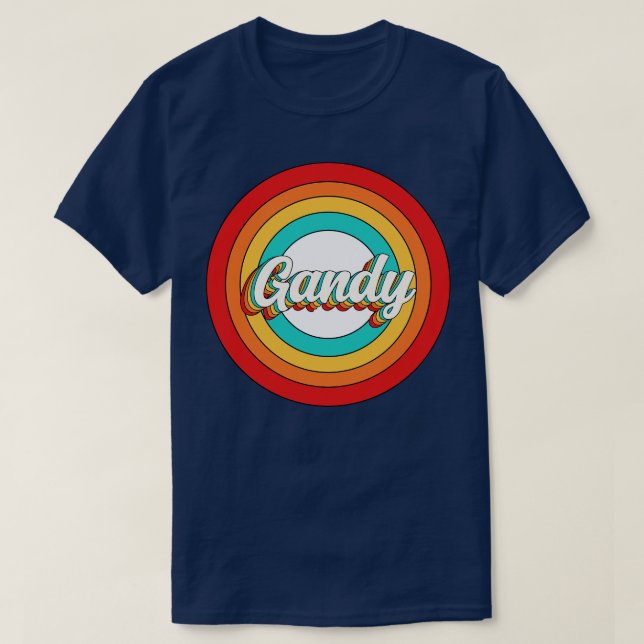 Gandy Name Shirt Vintage Gandy Circle (Design Front)