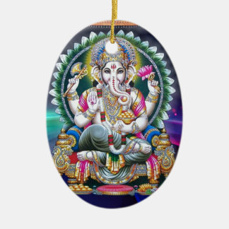 GANESH AURA BLESSINGS CERAMIC ORNAMENT