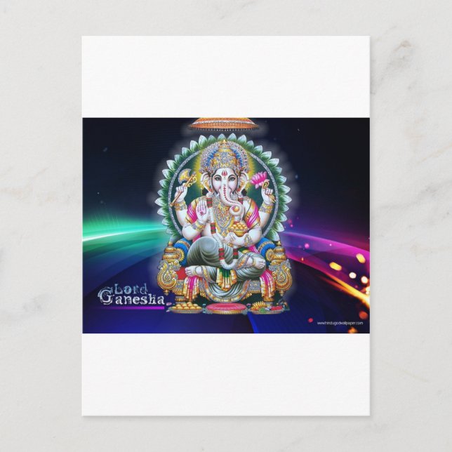 GANESH AURA BLESSINGS POSTCARD (Front)