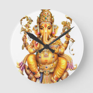 GANESH AURA ROUND CLOCK