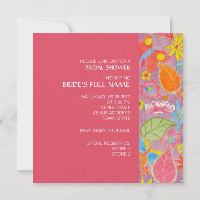 Ganesh Bridal Shower Invitation (Front)