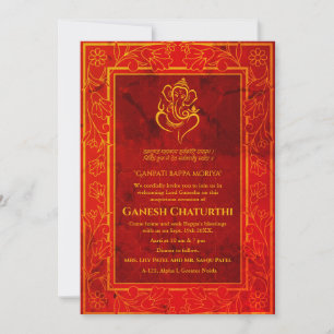Ganesh Chaturthi Puja Invitation
