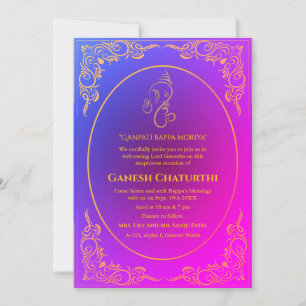 Ganesh Chaturthi Puja Invitation