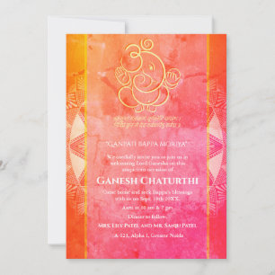 Ganesh Chaturthi Puja Invitation