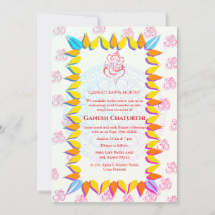 Ganesh Chaturthi Puja Invitation