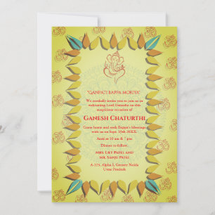 Ganesh Chaturthi Puja Invitation