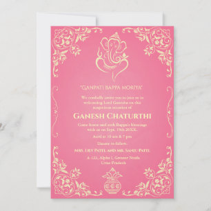 Ganesh Chaturthi Puja Invitation