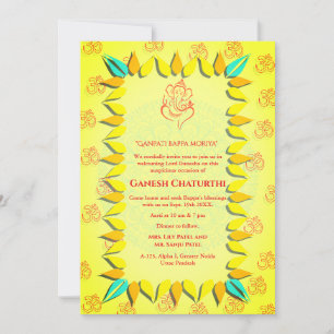 Ganesh Chaturthi Puja Invitation