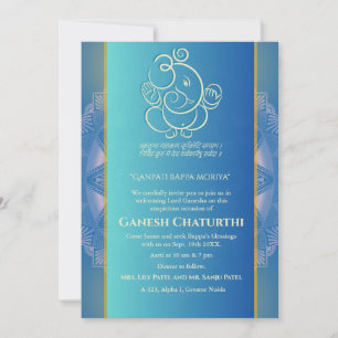Ganesh Chaturthi Puja Invitation