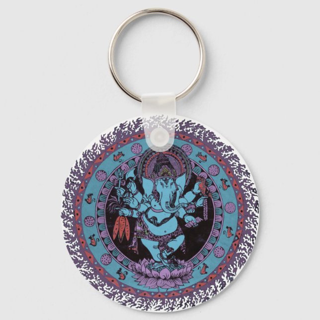 Ganesh Dancer Key Ring (Front)