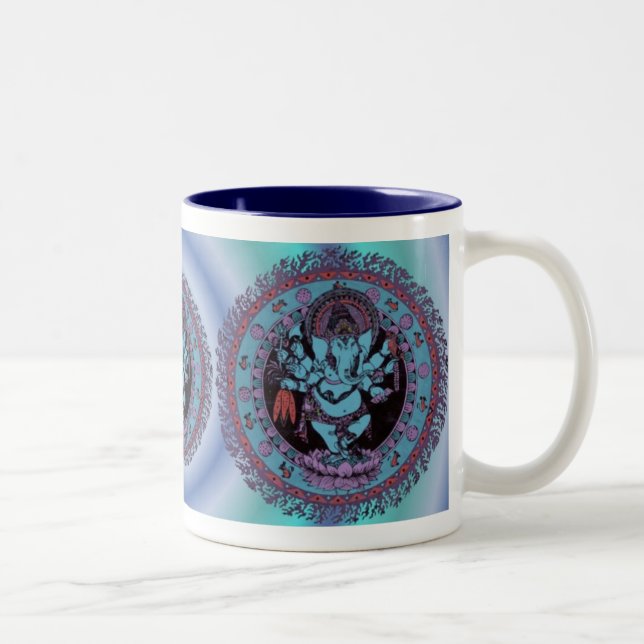 Ganesh Dancer Two-Tone Coffee Mug (Right)