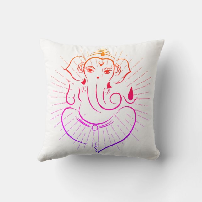 Ganesh Decorative  Cushion (Back)