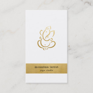 Ganesh Ganapati Indian God Yoga Studio Business Card