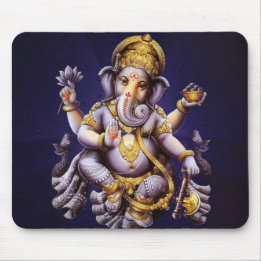 Ganesh Ganesha Hindu India Asian Elephant Deity Mouse Pad