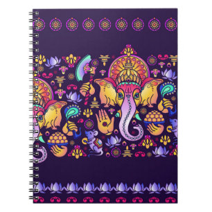 Ganesh Hindu God: Festive Seamless Notebook
