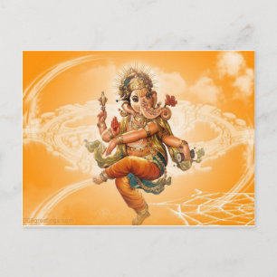 GANESH HINDU GOD POSTCARD