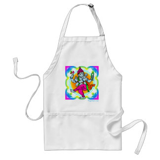 Ganesh in Rainbow colourful design Standard Apron